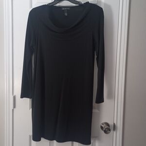 INC Concepts Woman Blk Scoop Neck Mini Dress Sz 0X 12 14